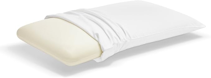 Sleep Innovations Classic Memory Foam Pillow, Queen Size, Head and Neck Alignment, Side, Stomach, and Back Sleepers, Medium Support