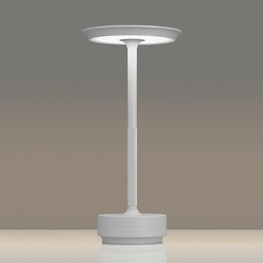 1 Pack Rechargeable Table Lamps Cordless, Portable 5000mAh Outdoor Table Light, 3 Color Stepless Dimming LED Table Lamp with Memory Function, for Home/Dinner/Patio/Restaurant.(Light Gray)