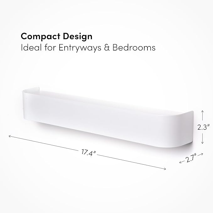 Modern Wall-Mounted Coat Rack with Shelf – Heavy-Duty Steel, 5 Sturdy Hooks, Powder-Coated Finish, Space-Saving Entryway Organizer with Mounting Hardware – Sleek & Minimalist Design (White)