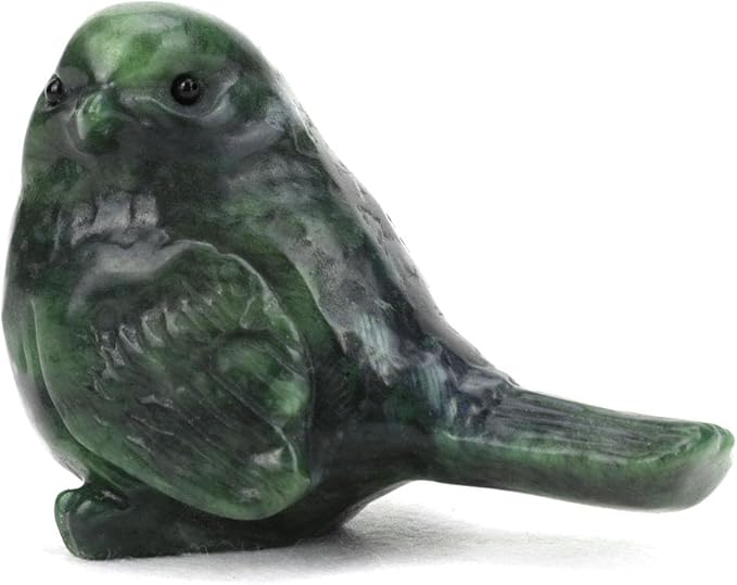 gemshan Jade Turtle Statue for Decoration - Hand Carved Healing Crystal Figurine for Office Desk, Beach House Decor & Feng Shui Gifts