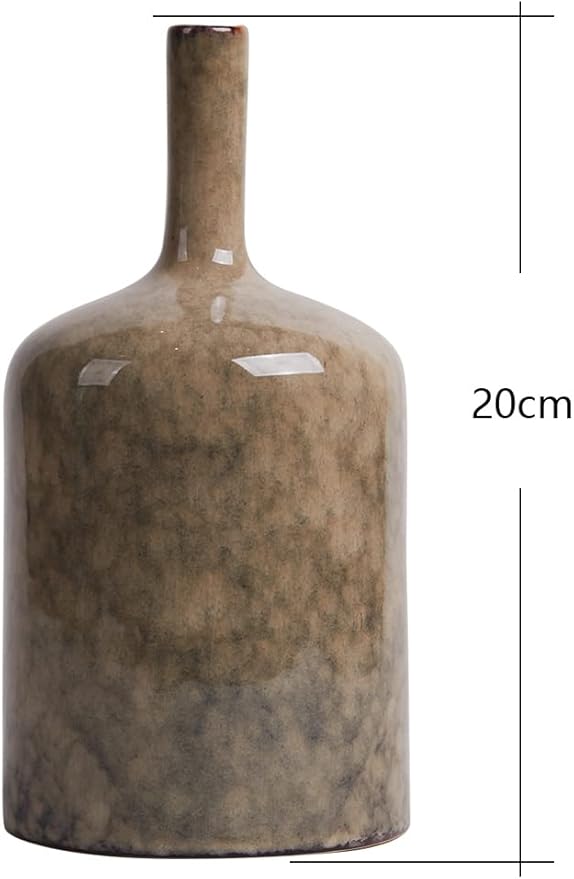 HAUCOZE Ceramic Decorative Vase Modern Decor Statue Table Centerpiece Sculpture Gifts 8.0inch