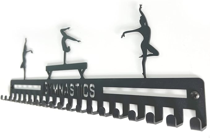 Gymnastics, Dance, Cheer Medal Hanger Display, Medal Holder Ribbon Display & Award Medal Rack, Great Dance Gifts for Kids