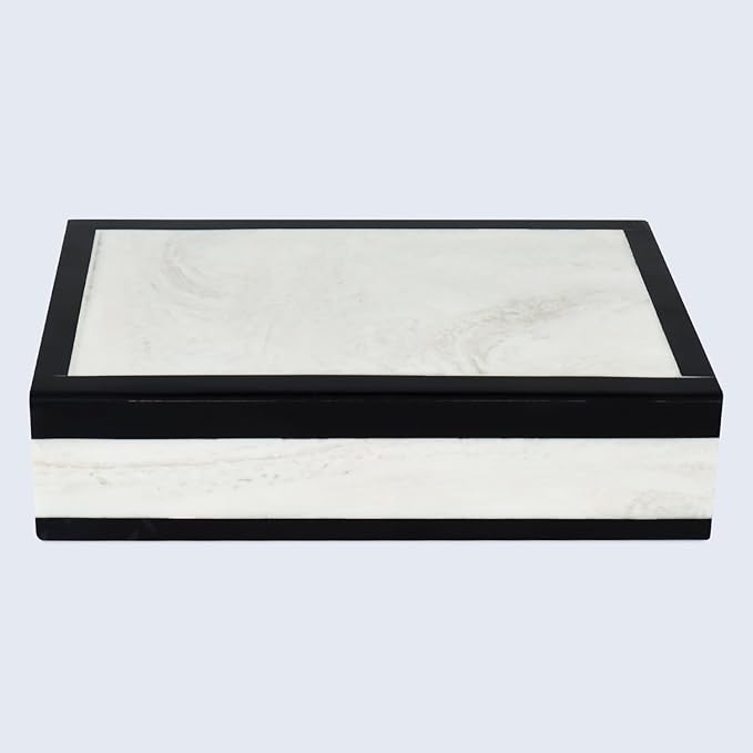 Handicrafts Home Decorative Keepsake Box 8x5 – Small Organizer Box with Lid, Boho Decorative Storage, Retro Memory Box, Unique Coffee Table Décor, Jewelry or Trinket Box, Modern Shelf Decorative Box