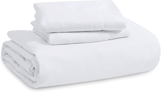 Bedsure White Duvet Cover Queen Size - 3 Pieces Prewashed Cotton-Like Extra Soft Bedding Set, Includes 1 Duvet Cover 90x90 Inches with Zipper Closure & 2 Pillow Shams, Comforter Not Included