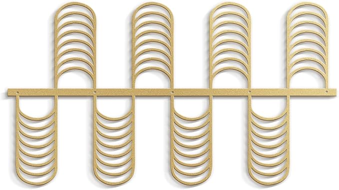 SIGNLEADER Metal Wall Decor Minimalist Modern Luxury Wall Sculpture Hangings 3D Statue Home Decoration for Living Room, Bedroom, Bathroom, Kitchen, Fireplace, Office - 24" Gold