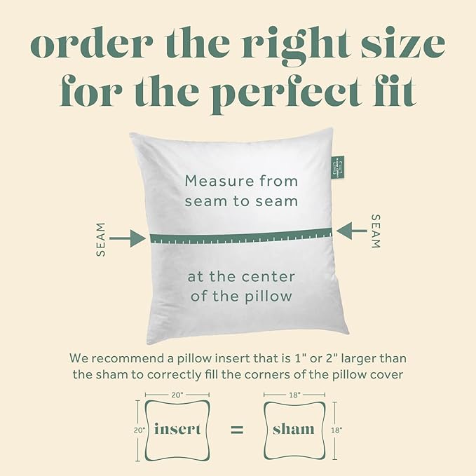 ComfyDown Decorative Throw Pillow Insert, Down and Feather Fill, 100% Cotton Cover, 233 Thread Count - Made in USA (12 X 30)