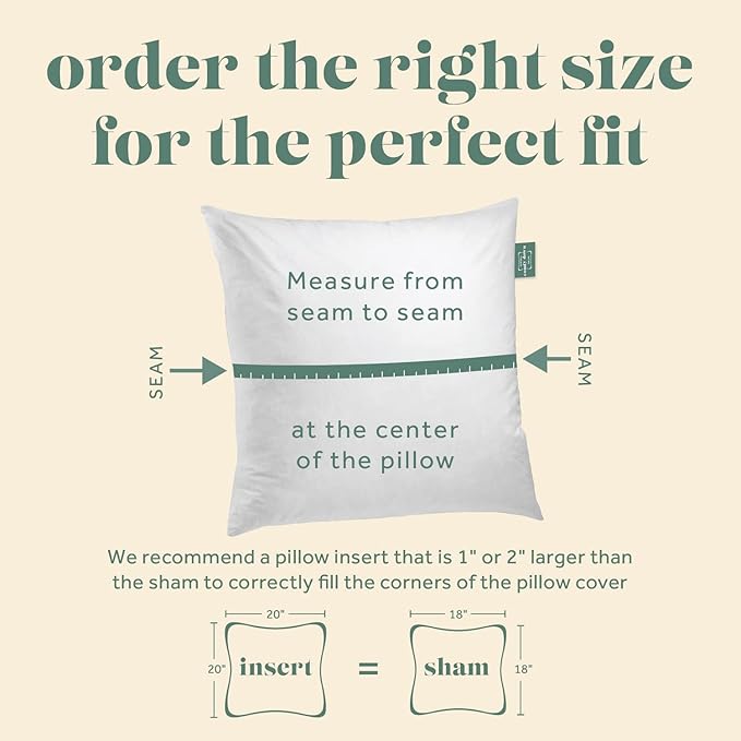 ComfyDown 28x28 Decorative Throw Pillow Insert, Down and Feathers Fill, 100% Cotton Cover 233 Thread Count, Square Pillow Insert - Made in USA (Set of 2)