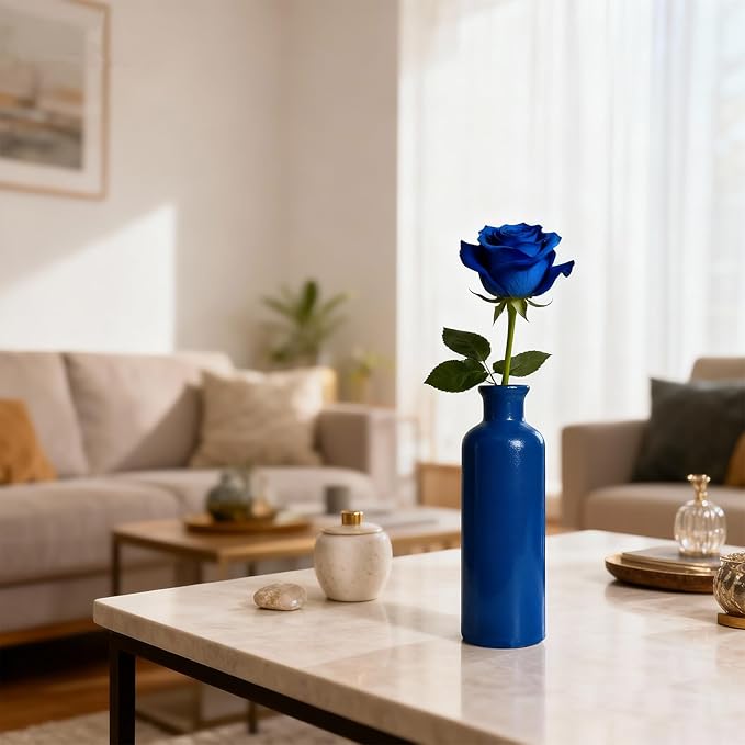 Ceramic Vase Set of 3, Modern Rustic Farmhouse Vases Home Decor, Pampas Vase for Table Centerpiece, Kitchen, Living Room, Table Shelf, Office Decor, Fireplace and Entrance Decorations