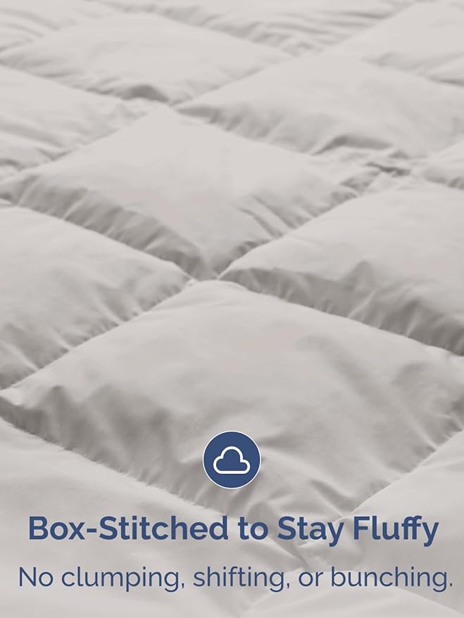 Cal King Size, Black & Light Grey Reversible Alternative Down Comforter - Warm Lightweight Breathable Hotel Quality Bedding Set - All Season Fluffy Oversized Cooling Microfiber Duvet Insert Comforter