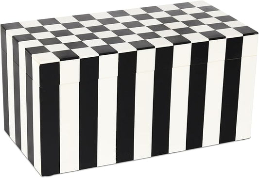 Handicrafts Home Decorative Organizer Box 10x5 – Large Keepsake Box with Lid, Modern Decorative Storage Box, Bohemian Coffee Table Décor, Jewelry & Memory Box, Decorative Accent Box for Home Décor