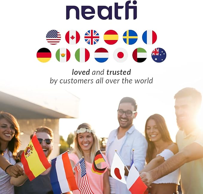 Neatfi 1,200 Lumens Super LED Magnifying Lamp with Clamp, Dimmable, Includes Microfiber Cleaning Cloth, 5 Inch Diameter Lens for Reading, Sewing, Crafting (White, 5 Diopter)