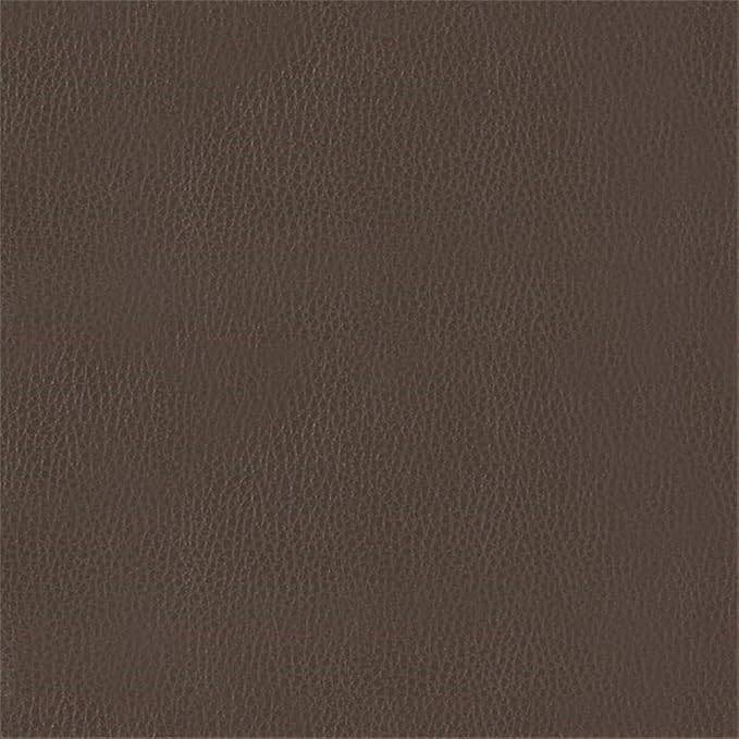 Pemberly Row 18" Faux Leather Saddle Dining Stool in Brown