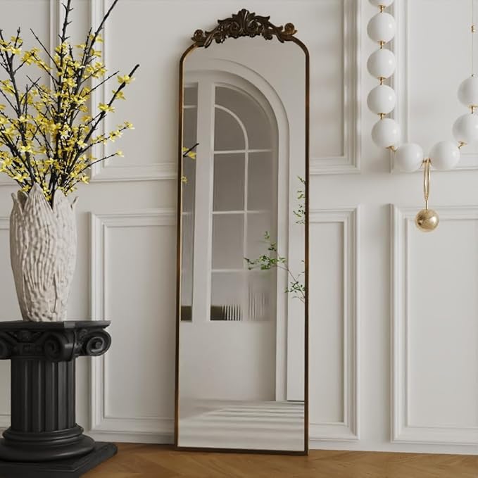 Vintage Mirror Full Length 18x58 inch,Antique Mirror,Hanging Mirrors for Wall,Leaning for Entryway/Bathroom/Fireplace/Bathroom,Antique Brozne