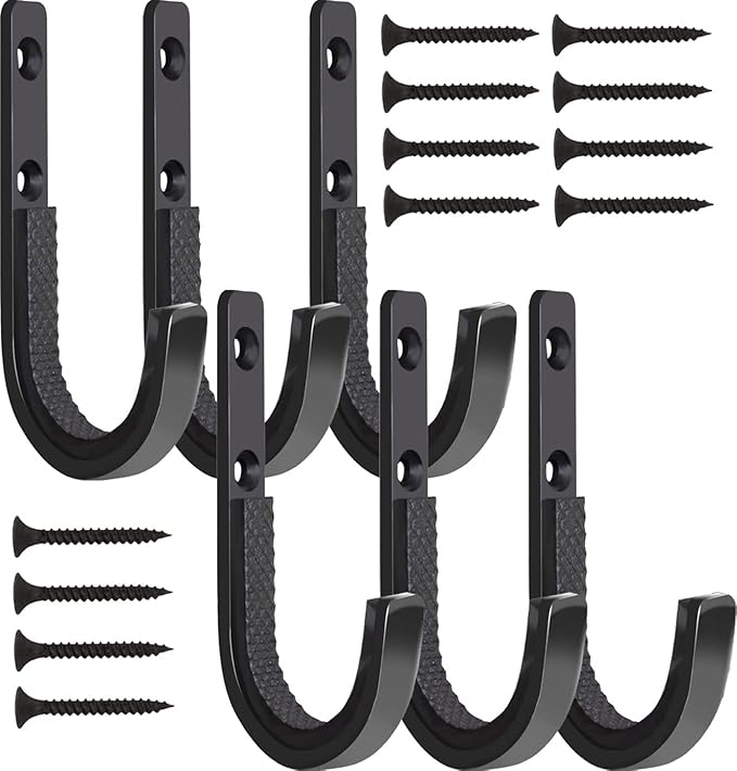 GOHIKING Gun Rack Storage Rifles Shotgun Hooks Wall Mount Hangers for Any Rifles Shotguns Archery Bow with Soft Padding and Heavy Duty Steel…