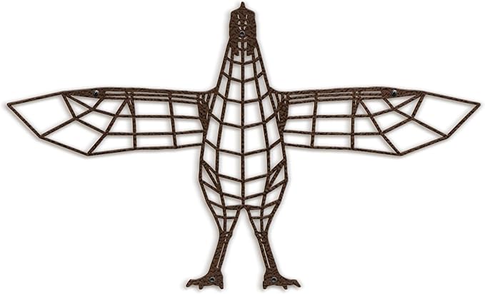 SIGNLEADER Metal Wall Art Decor Flying Bird Minimalist Modern Abstract Wall Sculpture Hangings Home Decoration for Living Room, Bedroom, Bathroom, Kitchen, Outdoor - 18" Bronze