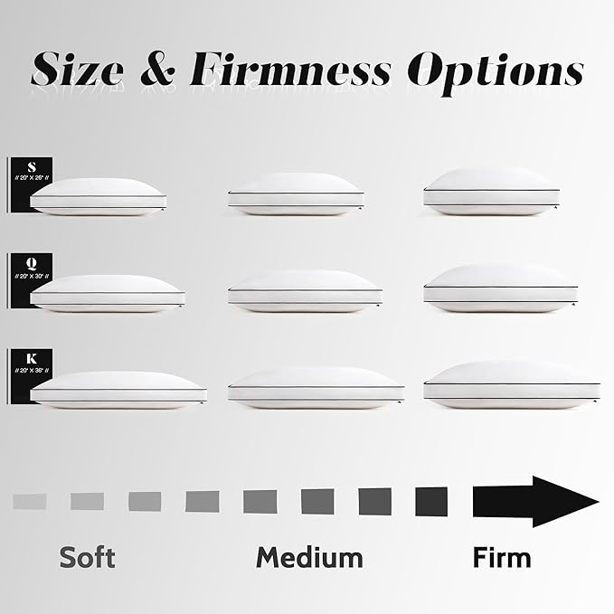DOWNSTORIA Feather Down Pillows Queen Size Set of 2 with Gusset, Luxury Hotel Collection Bed Pillow 2 Pack, Down Surrounded Gusseted Pillows for Sleeping, Soft Fluffy for Side, Back Sleepers 20x30 in.