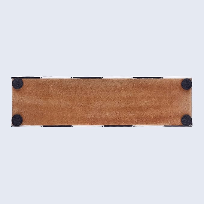Handicrafts Home Decorative Remote Holder Box 10x2.5 – Slim Organizer Box with Lid for TV Remotes, Coffee Table Décor, Modern Shelf Box, Boho Home Décor Accent, Black and White Decorative Storage Box