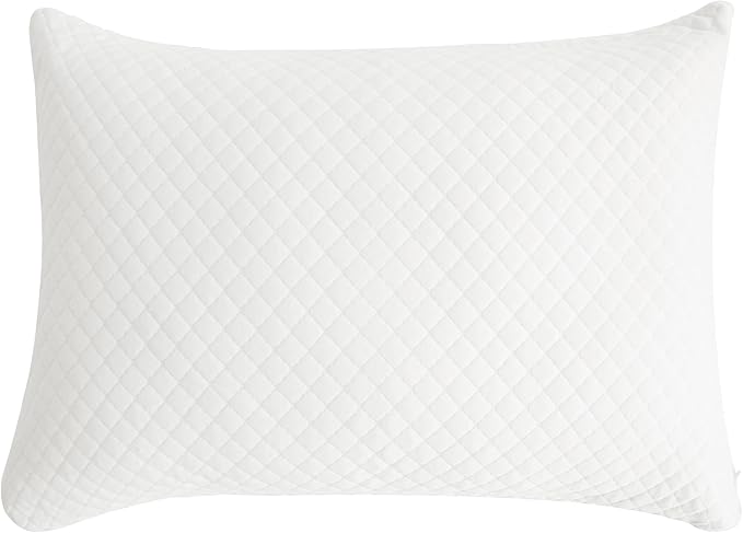 WELLCO Extra Firm Pillow Queen Size 28 x 18 inch, Bed Pillow with Adjustable Insert and 1 Cooling Pillowcase, Not Only Provides Stronger Support But Aslo Comfortable