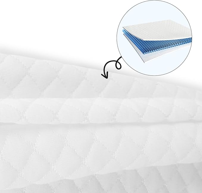 WELLCO Firm Pillow Standard Size 26 x 18 inch, Bed Pillow with Adjustable Insert and 1 Cooling Pillowcase, Not Only Provides Stronger Support But Aslo Comfortable