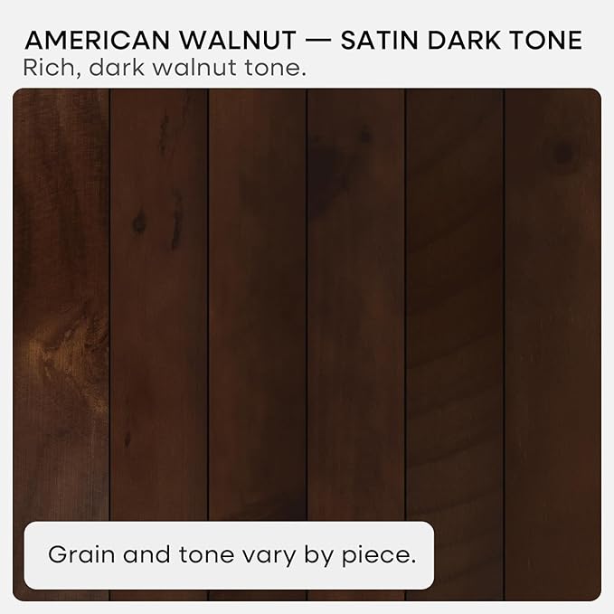 Homeforia 24inch Walnut Floating Shelves for Wall, High End Solid Real Wood 24in Floating Shelf for Bathroom, Dark Brown 24 inch Long Floating Shelves, Heavy Duty Bracket, 24 X 6.5 X 1.75 in, Set of 2