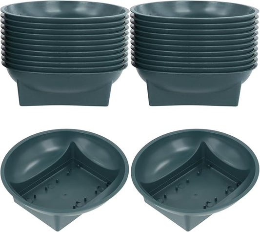 Lnrueg 32 Pcs Floral Supplies Green Bowls for Flower Arrangements, Floral Arrangements Bowls for Holiday Wedding Fresh Flower Decoration Supplies
