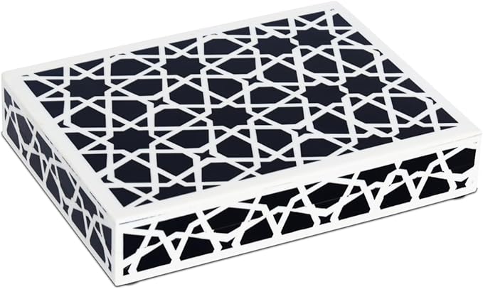 Handicrafts Home Decorative Box 8x6 – Photo Storage Box, Jewelry Organizer, Modern Decorative Storage Box with Lid, Bohemian Table Décor, Vintage Keepsake Box for Shelf or Coffee Table Décor