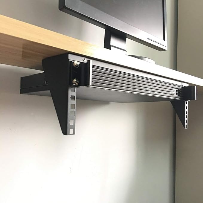 Jingchengmei 3U 19 Inch Wall Mount Vertical Rack Bracket -Wall Mount Patch Panel Bracket for Network & Data Equipment (3U90)