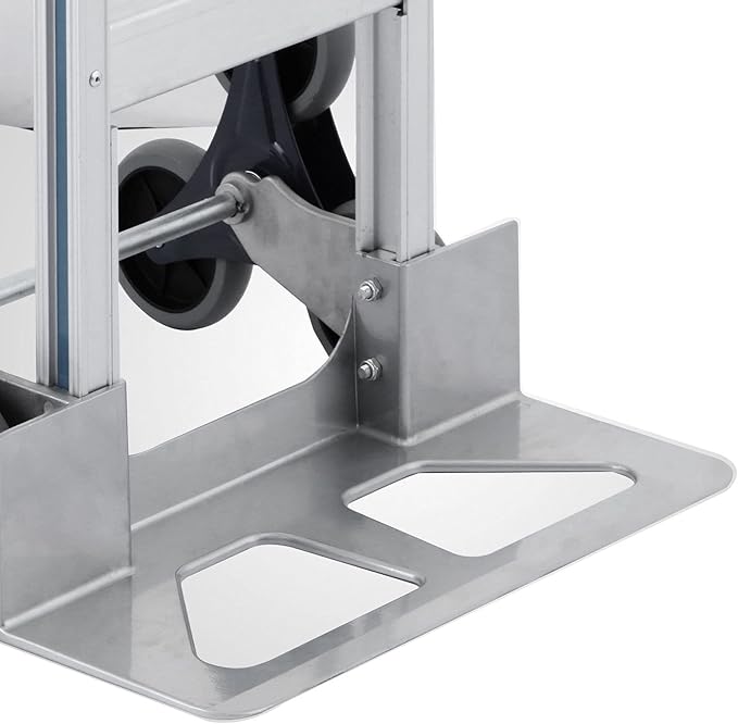 Aluminum Stair Climber Hand Truck 18 x 7.5 Inch Nose Plate Stair Climbing Hand Truck 6 Wheels Hand Truck Dolly