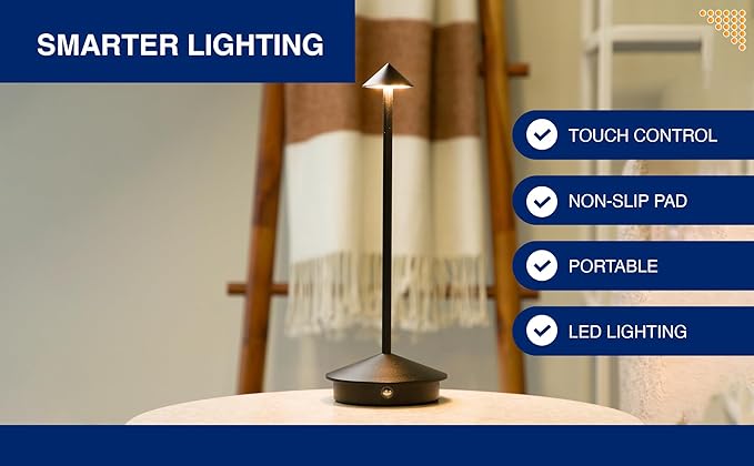 Modern Cordless LED Table Lamps Set of 2 – Rechargeable 5200 mAh Battery, Touch Dimming, 3 Color Modes, Compatible USB-C Charging | Stylish Portable Lamps for Bedroom, Living Room, Nightstand (Silver)