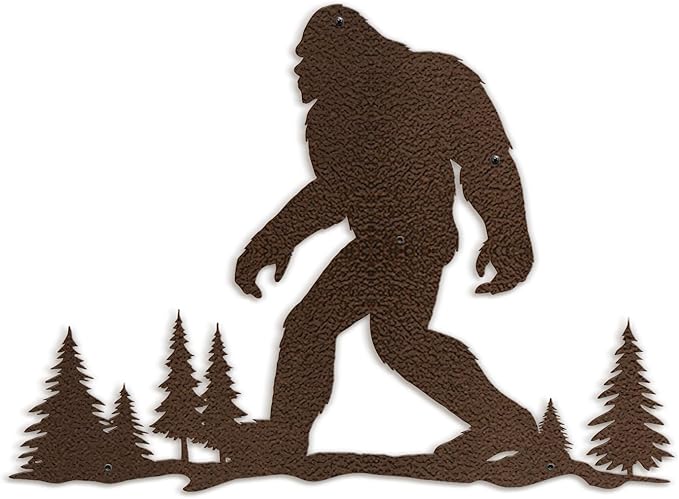 SIGNLEADER Metal Wall Art Decor Orangutan Walking Minimalist Modern Abstract Wall Sculpture Hangings Home Decoration for Living Room, Bedroom, Bathroom, Kitchen, Outdoor - 18" Bronze