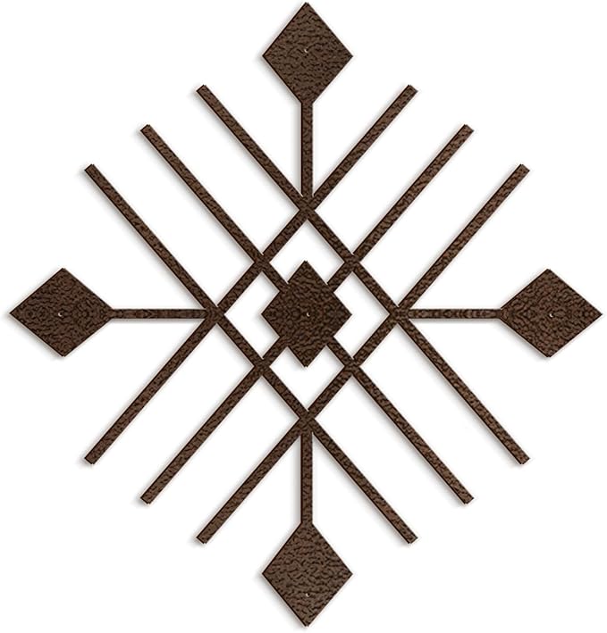 SIGNLEADER Metal Wall Decor Folk Symbol Mystery Minimalist Modern Luxury Wall Sculpture Hangings 3D Statue Home Decoration for Living Room, Bedroom, Bathroom, Kitchen, Fireplace, Office - 18" Bronze