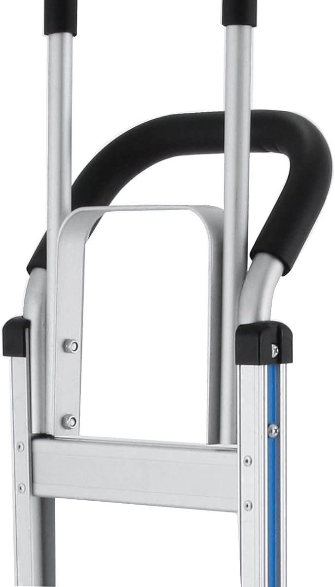 Aluminum Stair Climber Hand Truck 18 x 7.5 Inch Nose Plate Stair Climbing Hand Truck 6 Wheels Hand Truck Dolly