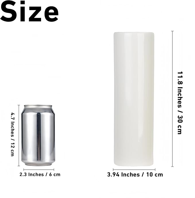 12 Inch White Vase Ceramic Flower Vase, Tall Vases for Pampas Grass, Home Decor, Modern Textured Vases for Living Room Decorations,Table Centerpieces,Shelf,Farmhouse Small Ceramic Vase