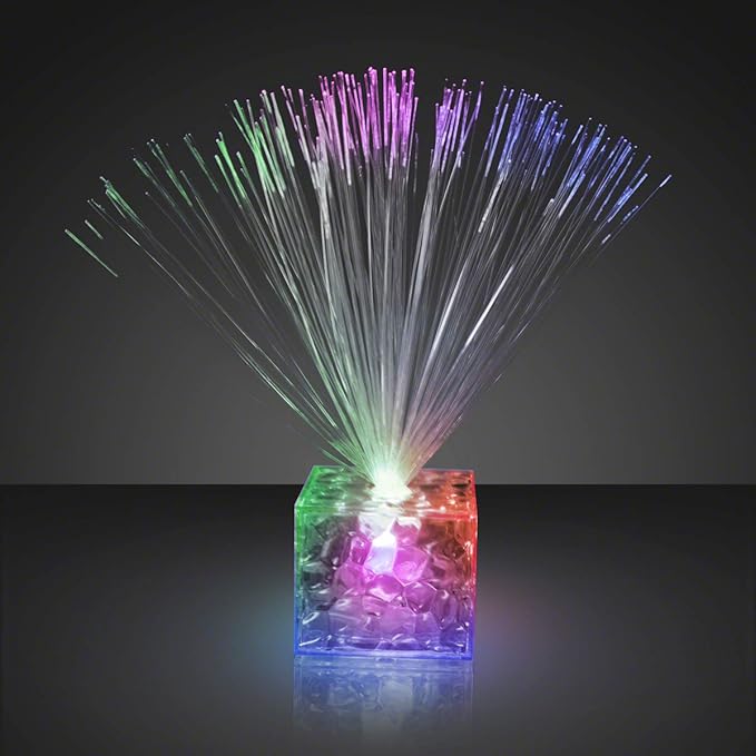 5.5" Light Up Mini Color Change Clear Centerpiece (Set of 12)