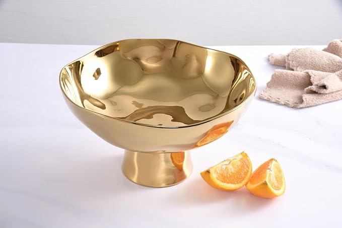 Pampa Bay Moonlight Footed Bowl, Porcelain, 10" D x 5.5"