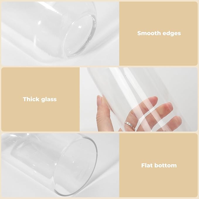 Set of 12 Glass Bud Vases in Bulk,Small Glass Vases for Centerpieces,Keketin Clear Flower Vase Mini Bud Vases for Floral Arrangement,Home Décor,Wedding Party Favors