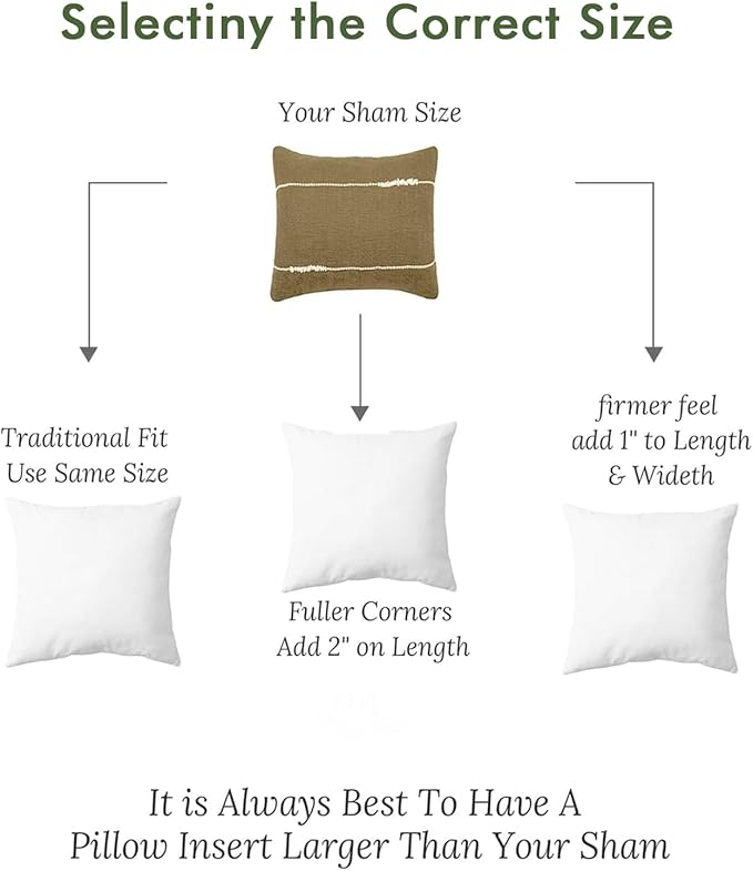 TOPGREEN Feathers Down Throw Pillow Inserts 22x22, Set of 2, 100% Organic Cotton Shell, Soft Decorative Square Pillows Insert for Living Room Sofa, Couch, or Bed (White)