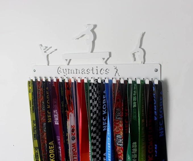 Gymnastics, Dance, Cheer Medal Hanger Display, Medal Holder Ribbon Display & Award Medal Rack, Great Dance Gifts for Kids