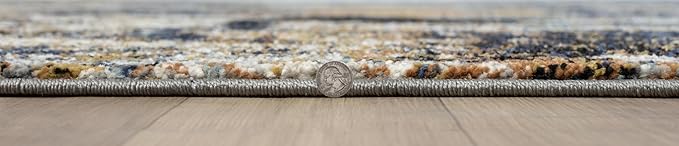 Keen Home Design Area Rugs - 3x5 Non-Shedding, Abstract Rugs for Kitchen, Living Room, Bedroom, Dining Room, Entryway - Size: 3' x 5', Multi