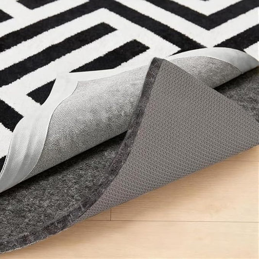 GORILLA GRIP Felt and Natural Rubber Stay in Place Slip Resistant Rug Pad, 1/4in Thick, 5x8 FT Protective Padding Under Area Rugs, Cushioned Gripper Pads, Carpet Runners, Hardwood Floors Protection