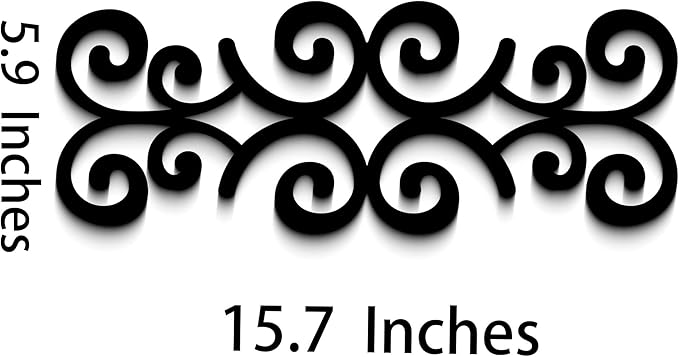 GlintHome Black Metal Wall Art for Living Room Abstract Modern Wall Sculpture Textured Artwork Minimalist Geometric wall Decor for Bedroom Bathroom Living Room Home