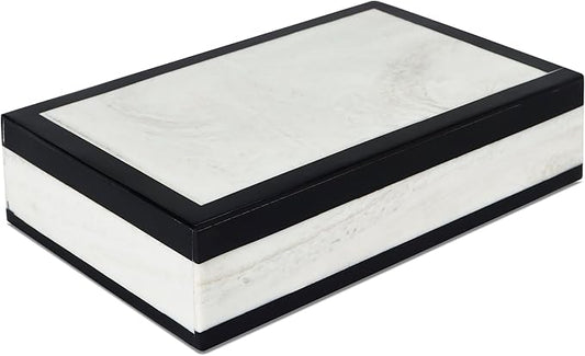 Handicrafts Home Decorative Keepsake Box 8x5 – Small Organizer Box with Lid, Boho Decorative Storage, Retro Memory Box, Unique Coffee Table Décor, Jewelry or Trinket Box, Modern Shelf Decorative Box