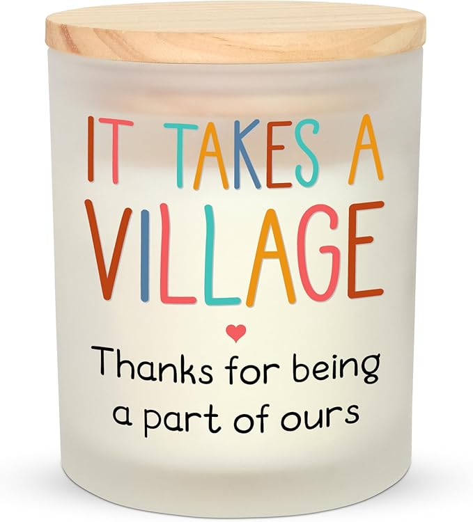 OASSIE Thank You Gifts for Women Men - Vanilla Lavender Candle 10 oz - Valentine Appreciation Gifts for Teacher Nurse Coworker Employee Daycare Provider Neighbor Babysitter, Therapist Nanny Gift