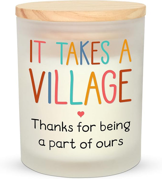 OASSIE Thank You Gifts for Women Men - Vanilla Lavender Candle 10 oz - Valentine Appreciation Gifts for Teacher Nurse Coworker Employee Daycare Provider Neighbor Babysitter, Therapist Nanny Gift