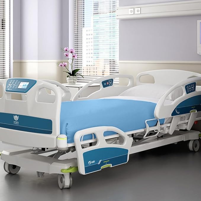 Avalon Bedding Hospital Blankets Twin Size 100% Cotton Thermal Blanket Hospital Style Blanket - Lightweight Hospital Blanket - Hospital Blankets - General Hospital Blanket Twin 66x90 Inches (Blue)