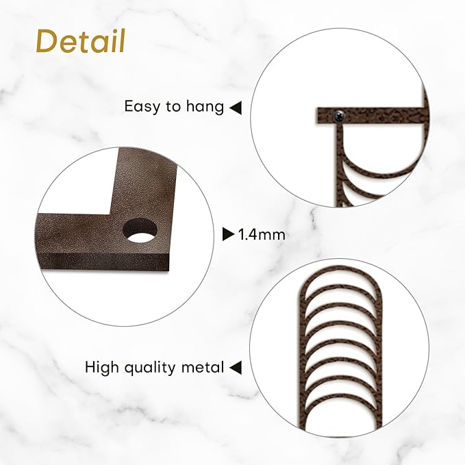 SIGNLEADER Metal Wall Decor Minimalist Modern Luxury Wall Sculpture Hangings 3D Statue Home Decoration for Living Room, Bedroom, Bathroom, Kitchen, Fireplace, Office - 18" Bronze