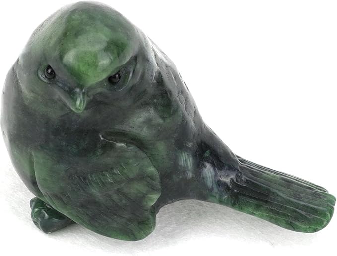 gemshan Jade Turtle Statue for Decoration - Hand Carved Healing Crystal Figurine for Office Desk, Beach House Decor & Feng Shui Gifts