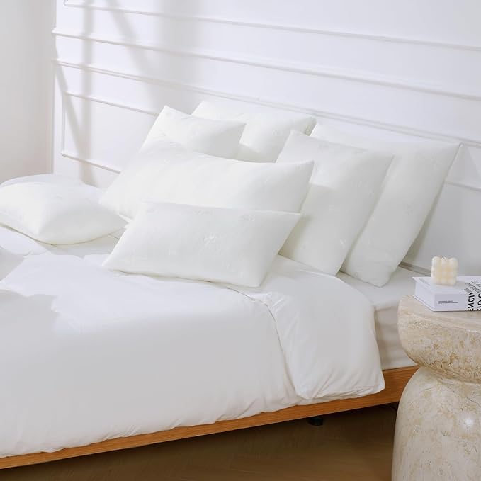 Ashler Throw Pillow Inserts- 14x22 Pillow Inserts with Air Layer, Premium Bed and Couch Pillows - Indoor Decorative Throw Pillow, Lumbar Cushion Sham Stuffer, Pack of 2, White