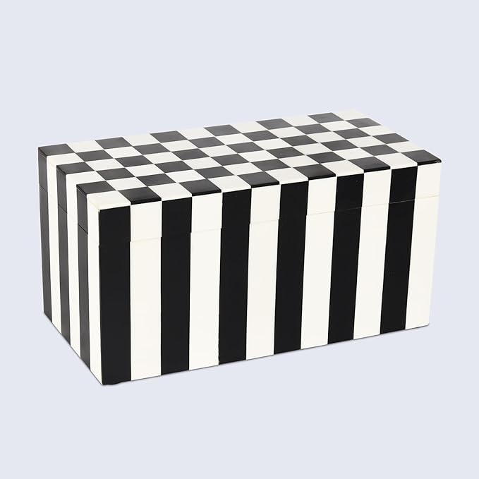 Handicrafts Home Decorative Organizer Box 10x5 – Large Keepsake Box with Lid, Modern Decorative Storage Box, Bohemian Coffee Table Décor, Jewelry & Memory Box, Decorative Accent Box for Home Décor
