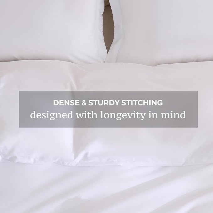 JSD White Duvet Cover Set King Size, 3 Piece Duvet Cover with Pillow Shams, Soft Brushed Microfiber Zipper Closure, Comforter Not Included
